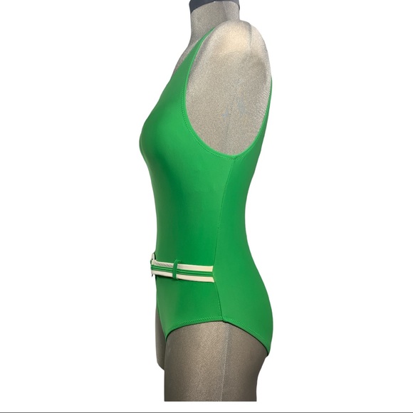 DKR & CO. Green One Piece Swimming Suite Size 8 - Picture 5 of 10